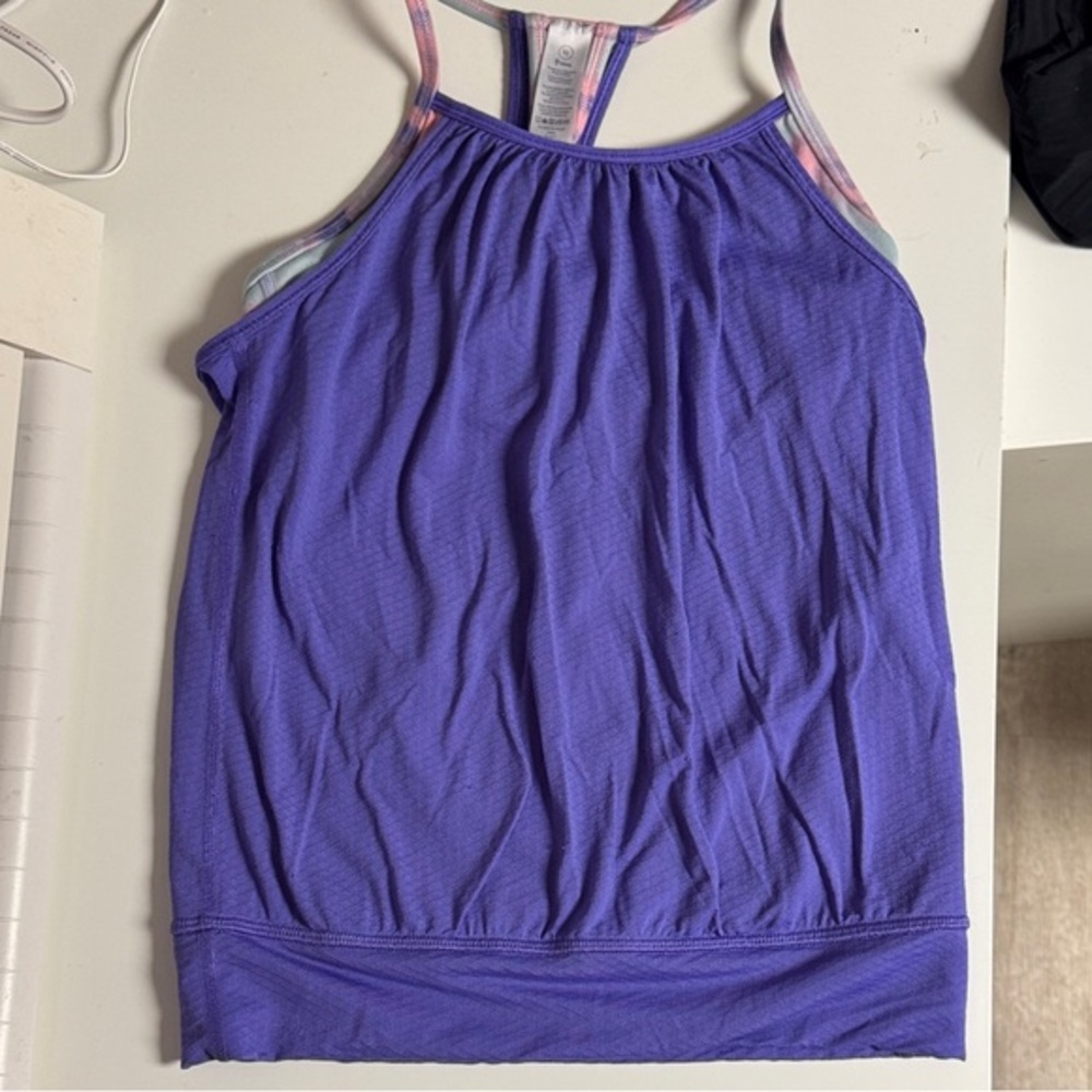 Purple Strappy Tank Top